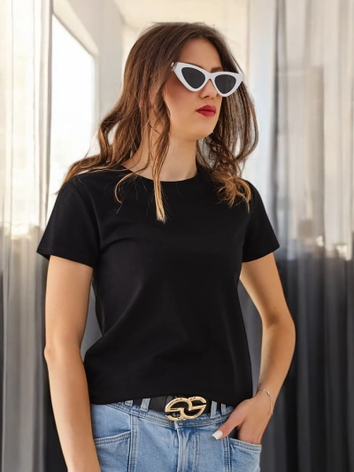Royalfashion Women's Cotton Casual T-Shirt with Round Neck