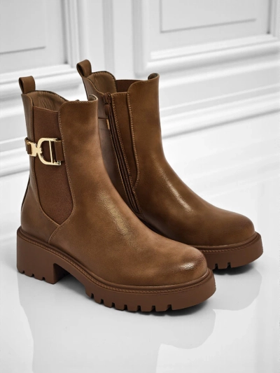 Women's high eco-leather ankle boots Ovella