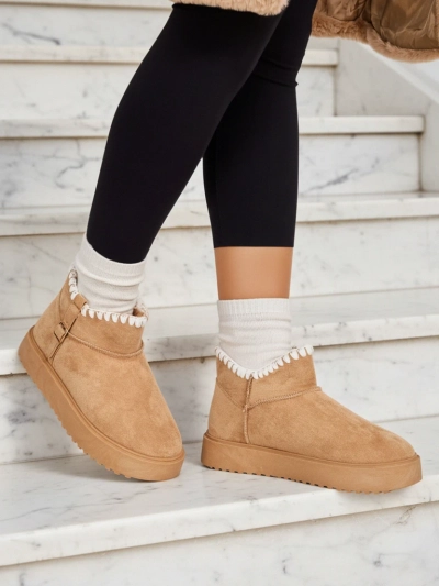 Royalfashion Short women's snow boot style boots Ewioz