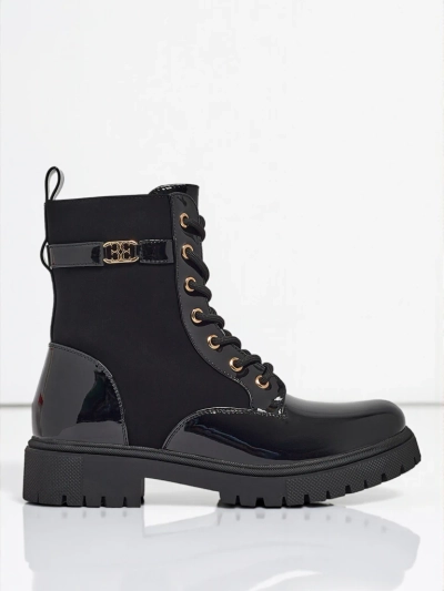 Paeltega poolsaapad matist ja lakitud ökonahast Alvinea