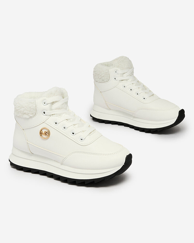 Royalfashion Women's insulated sports shoes in white Cerrto