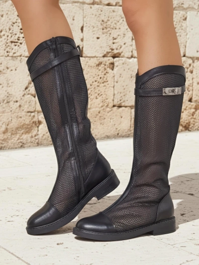 Royalfashion High perforated women's ankle boots Ovittole