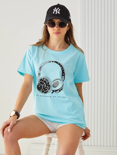 Royalfashion Naise Puuvillane T-särk Printimisega