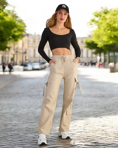 Royalfashion Женские тканевые боевые брюки