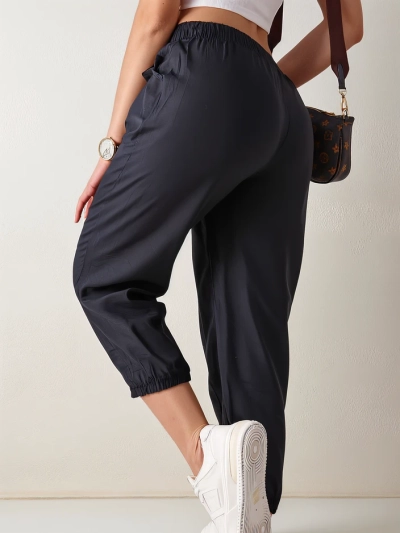 Royalfashion Simple women's fabric trousers 7/8