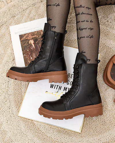 Royalfashion Eco leather women's bagger boots Vederme