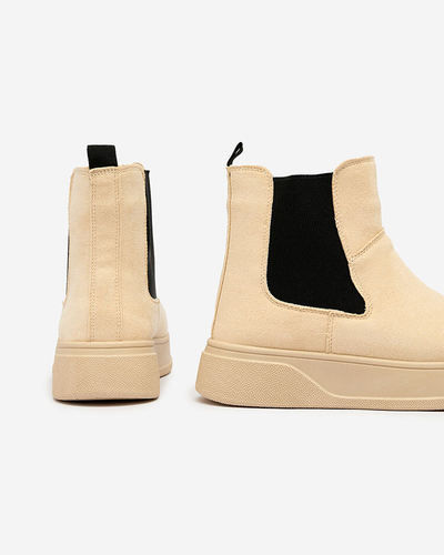 Royalfashion Beige women's boots a'la snow boots Uteris