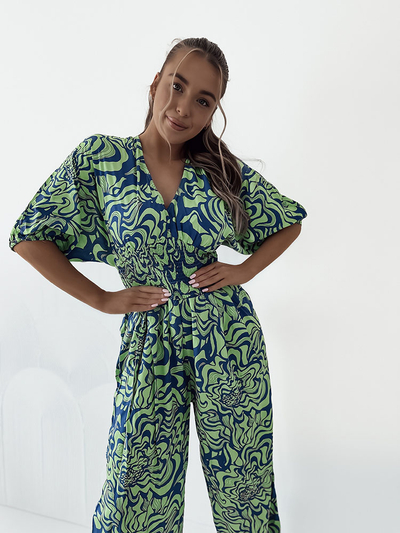 Royalfashion Patterned women's jumpsuit