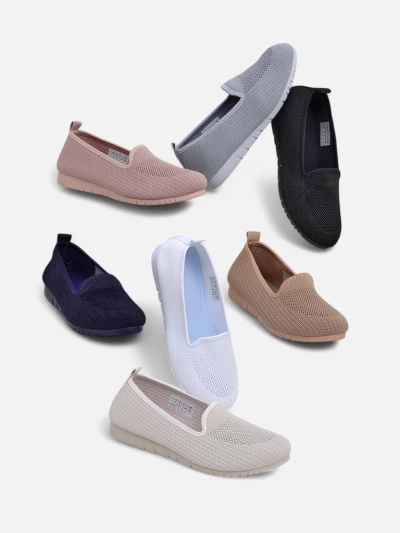 Royalfashion Women's fabric loafers Caerit