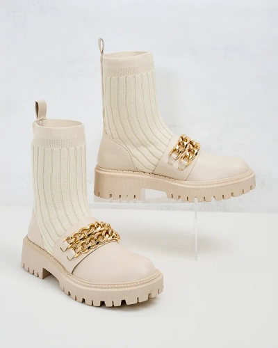 Royalfashion Elegant women's boots with ornament Olluf