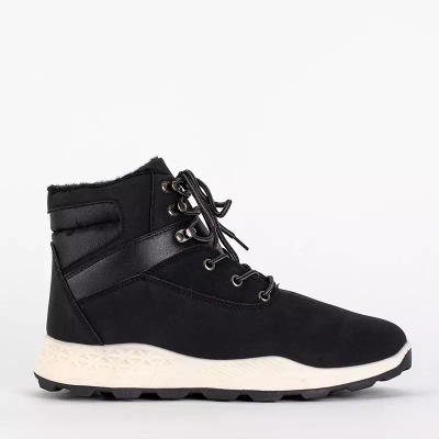 OUTLET Black men's Nuok insulated boots - Footwear