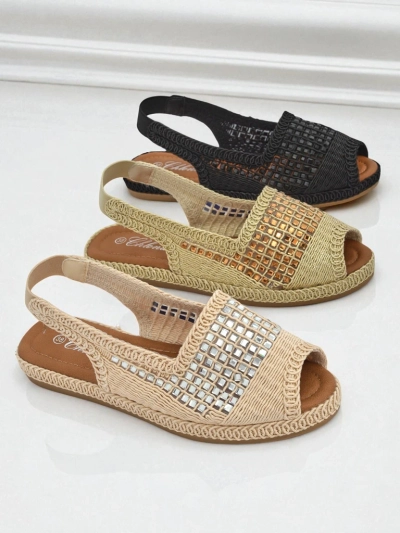 Naiste espadrill-sandaalid säravate kivikestega Belle Sparkle