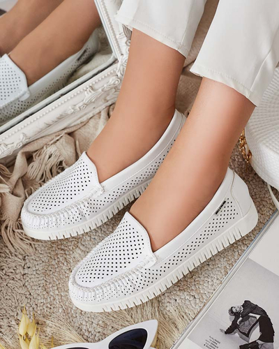 Royalfashion Женские кожаные мокасины Nafis