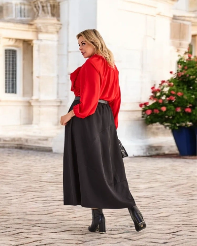 Royalfashion Kvinnor's midi kjol