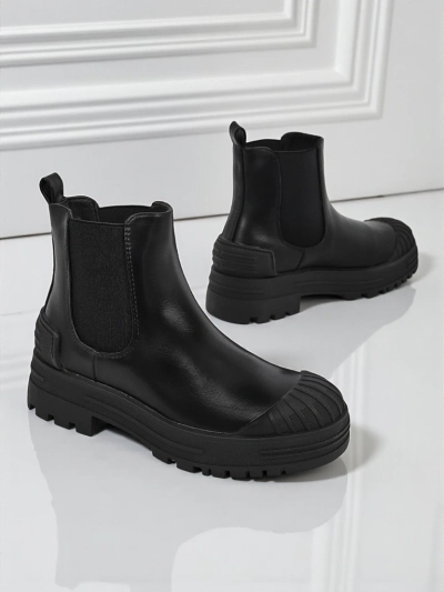 Amber Veil Platform Ankle Boots