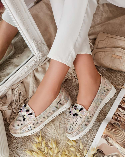 Royalfashion Women's beaded openwork moccasins Nasfali