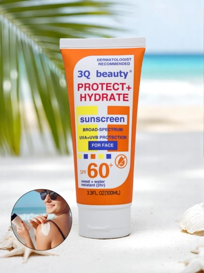 3Q Beauty Водостойкий солнцезащитный крем для лица SPF 60