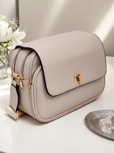 Royalfashion Väike naiste ökonahast käekott kahe sektsiooniga