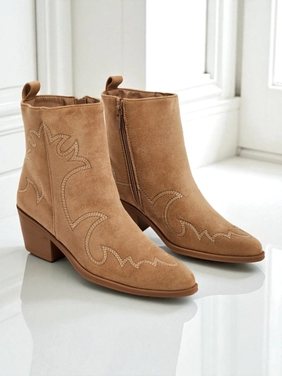 Женские ботинки-ковбойки Velvet Ash – на каблуке