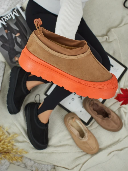 Flora Women's Camel Suede Sneakers Comfortable for Everyday Wear