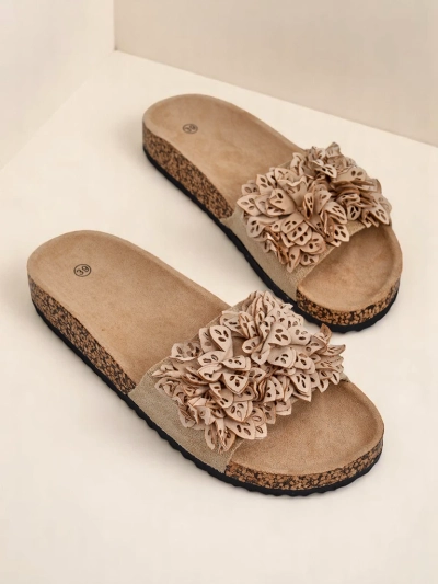 Royalfashion women’s sandals with flowers Occes