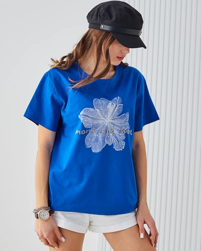 Royalfashion Женская хлопковая футболка More and More