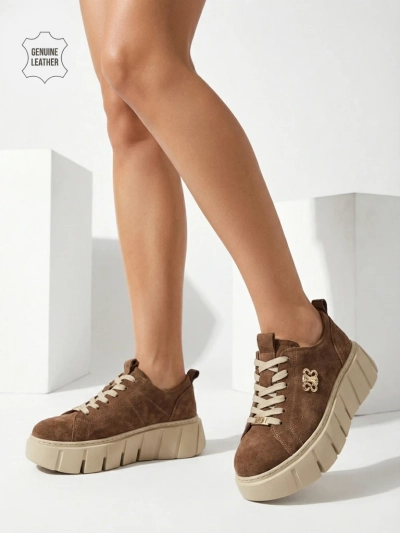 Women's Renos Natural Leather Sport Sneakers