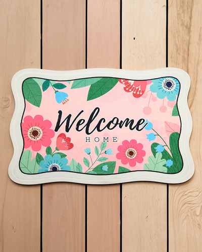 Royalfashion Floral doormat rug