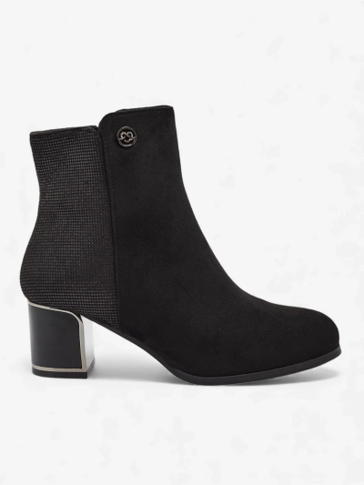 Women's Arshin eco-suede ankle boots with block heel