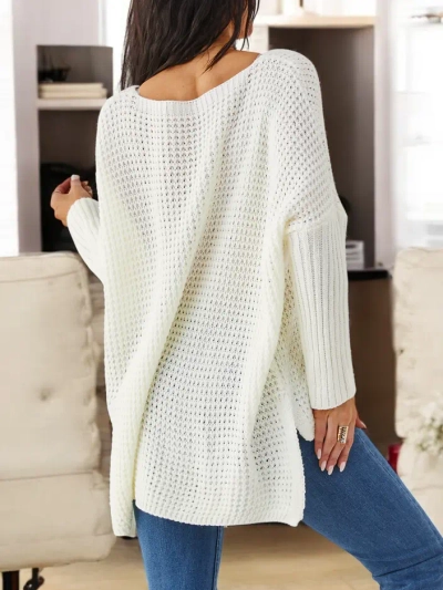 Royalfashion Akrüülnaiste kudumiga sviiter, millel on kirjad