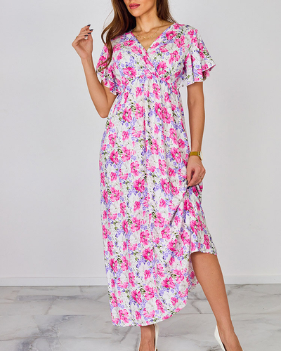 Royalfashion Naiste lilleline midi-kleit