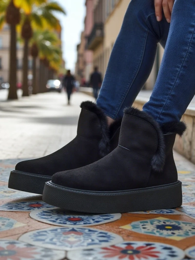 Royalfashion Women's Snowboot-style Shoes Cozio