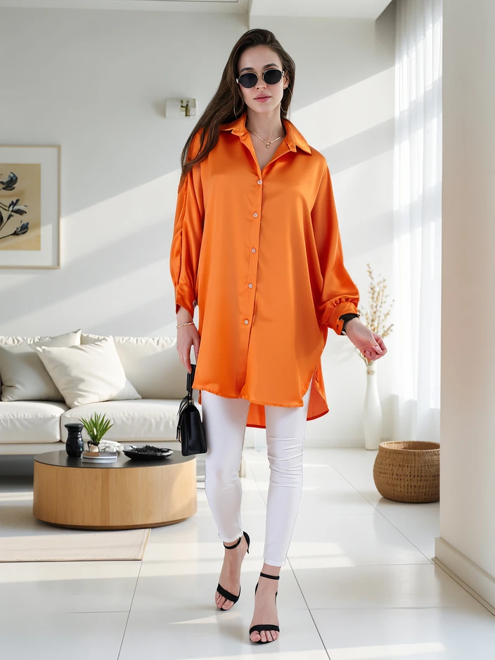 Royalfashion Long women's oversized shirt
