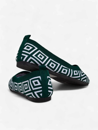 Royalfashion Fabric naiste baleriinikingad geomeetrilise mustriga Metric