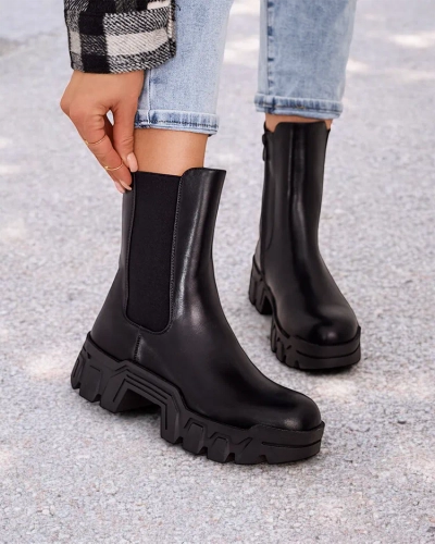 Royalfashion Kvinnors ankellånga stövlar Dorinov