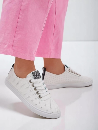 Royalfashion Women's sneakers with rhinestones Cytorrie