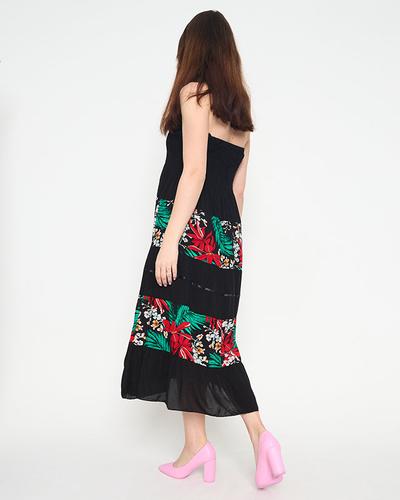 Naiste must lilleline midikleit - Riietus