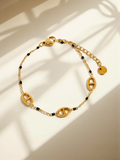 Callisto Aurea Gold-Plated Beaded Bracelet