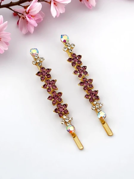 Royalfashion Juuksenõel strasslilledega Sparkle Blossom