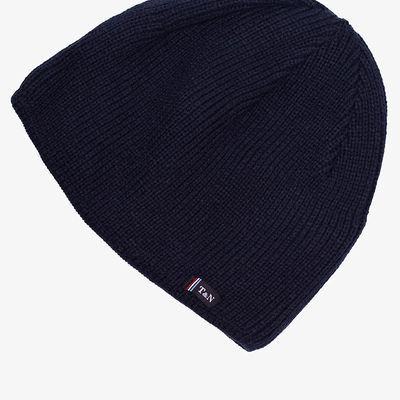 Men's navy blue padded hat - Accessories