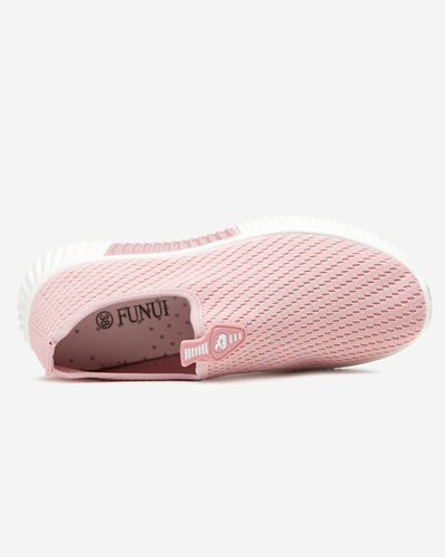Pink women's slip-on sports shoes Banila - Footwear