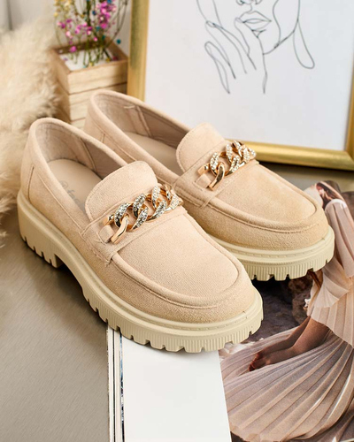 Royalfashion Женские мокасины из эко-замши с орнаментом Lehels