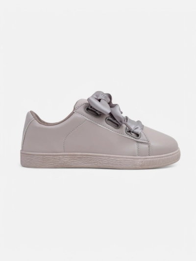 Royalfashion Women's eco-leather sneakers with decorative laces Etti