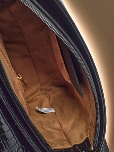 Lakitud väike naiste öko-nahast käekott Panthere Mist