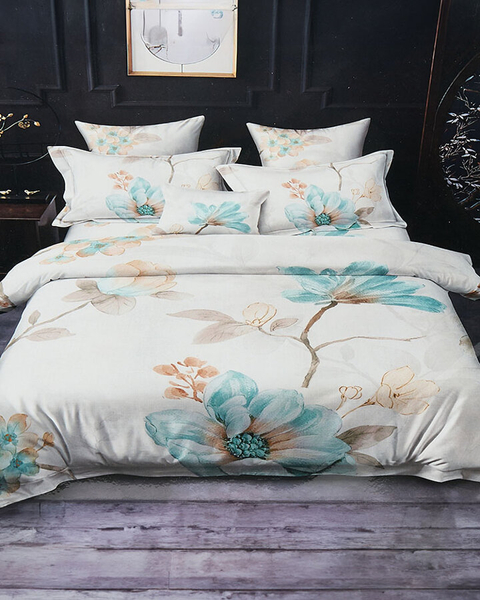 Royalfashion Floral voodipesu 200x220 4-osaline komplekt