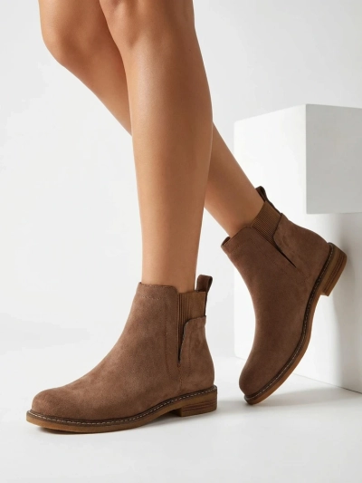 Women's Chelsea-style ankle boots made of eco-suede Veysi