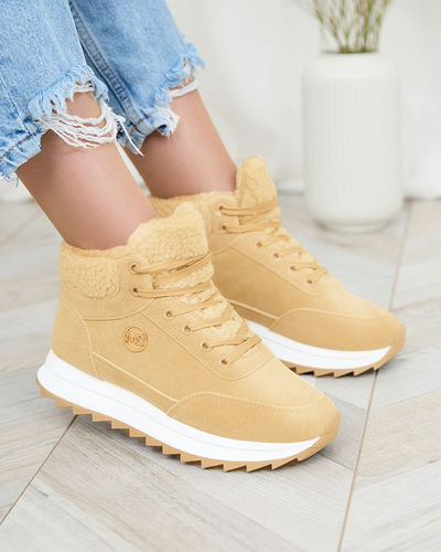 Royalfashion Women's insulated sports shoes in light brown Cerrto