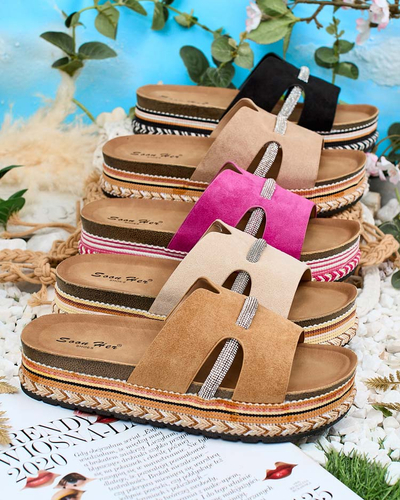 Royalfashion Naiste Orolta tsirkooniumist flip-flops
