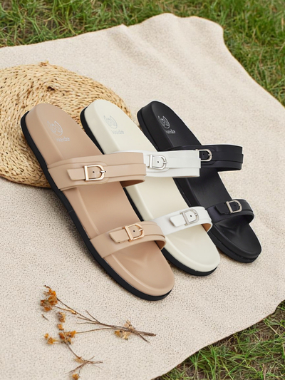 Royal Fashion Women's Eco-Leather Slides EcoTwins Slides