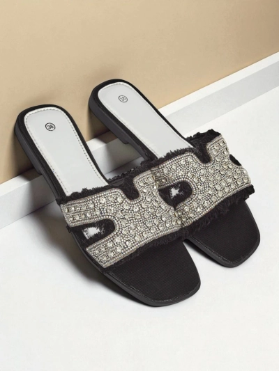 Royalfashion Women's sandals with rhinestones CrystalEase